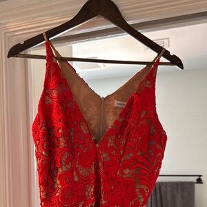 Dress the Population Red Lace Dress
